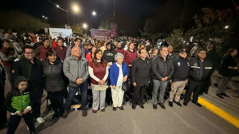 Hacen entrega de dos tramos de Senderos de Paz.